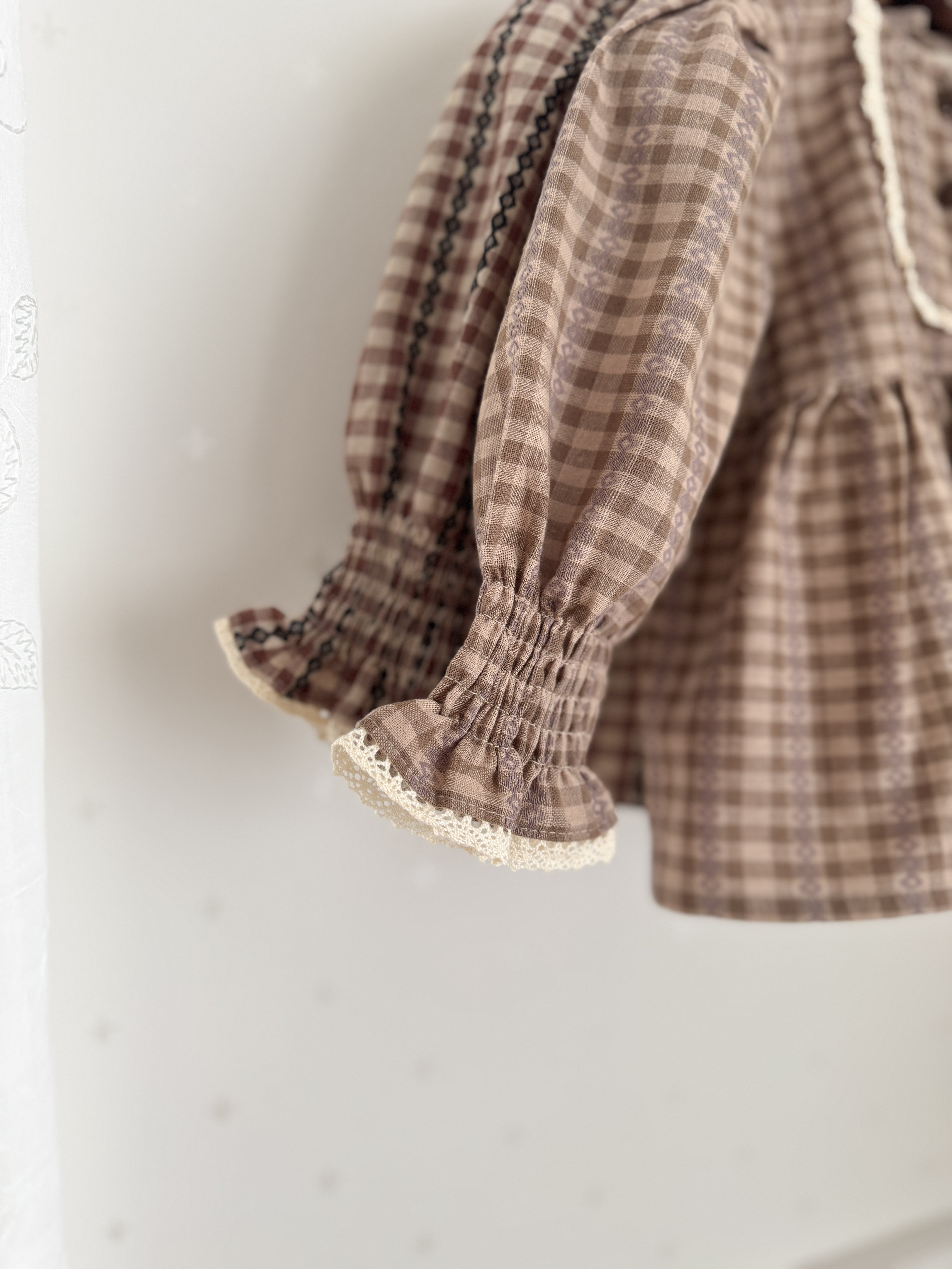 Chocolate smock blouse