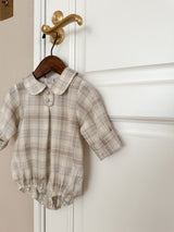 Leandre check rompers
