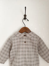 Leandre check rompers