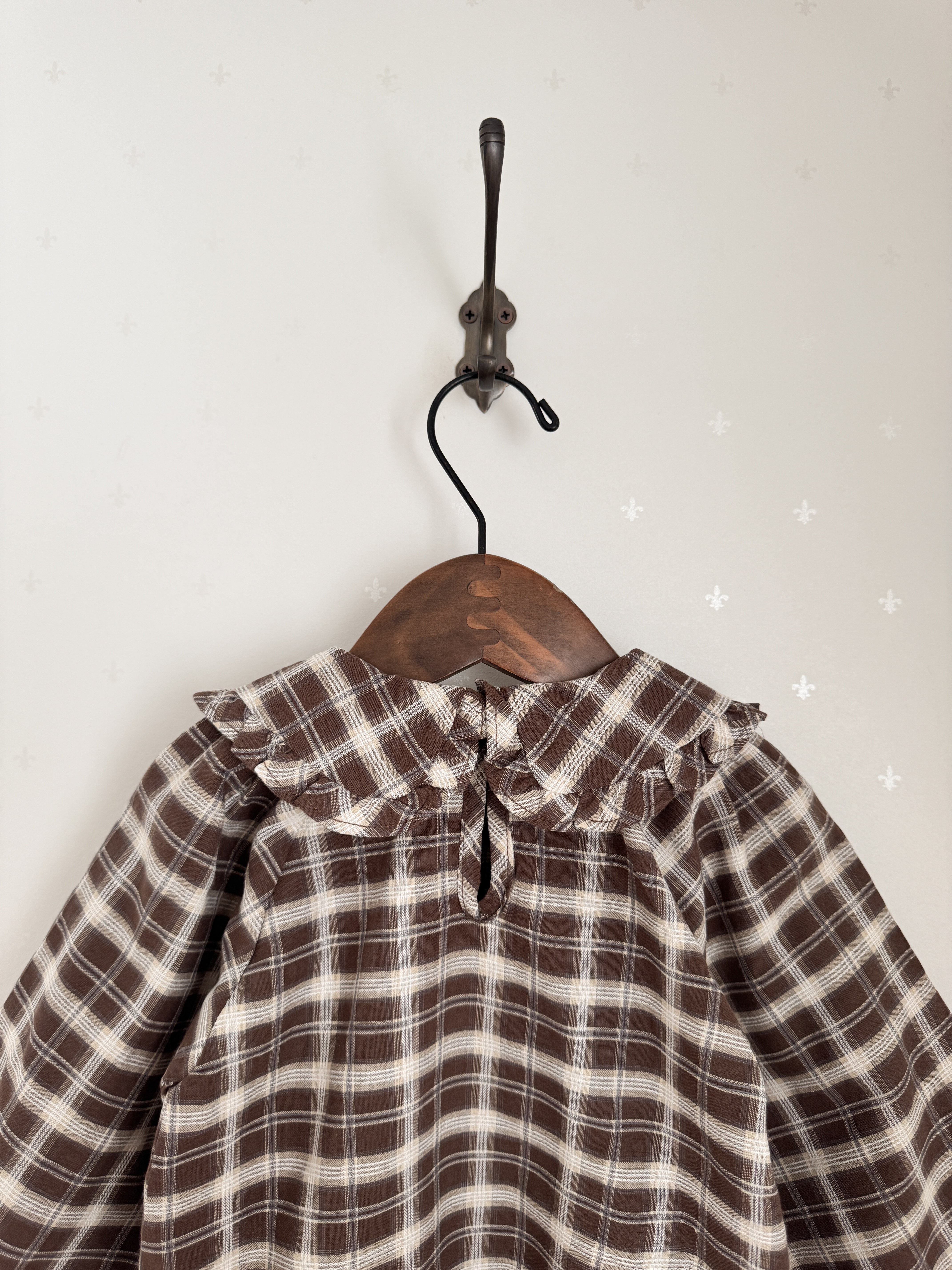Marche check blouse