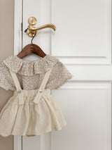 Eyelet suspender skirt