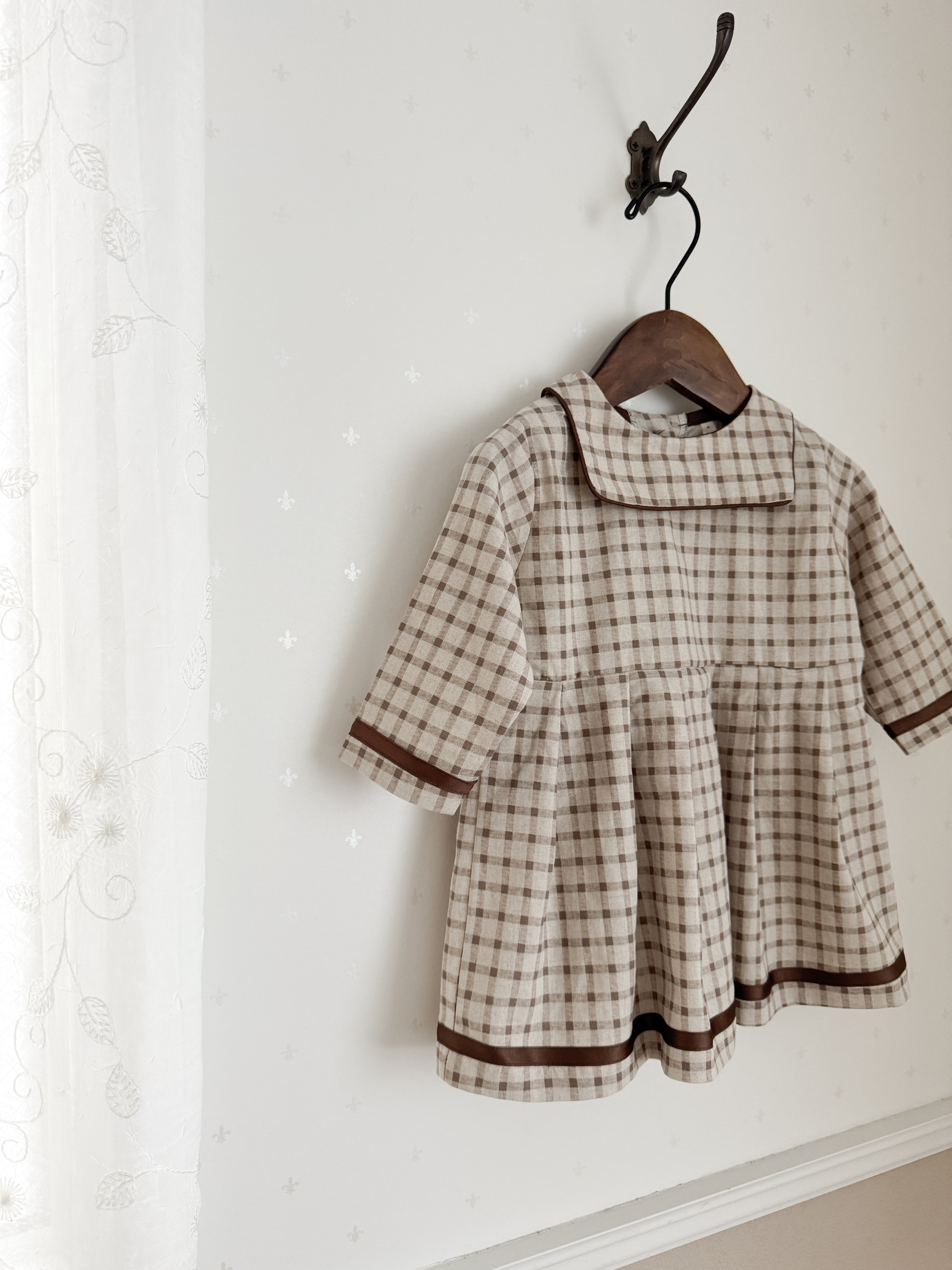 Brunette check one-piece (kids)