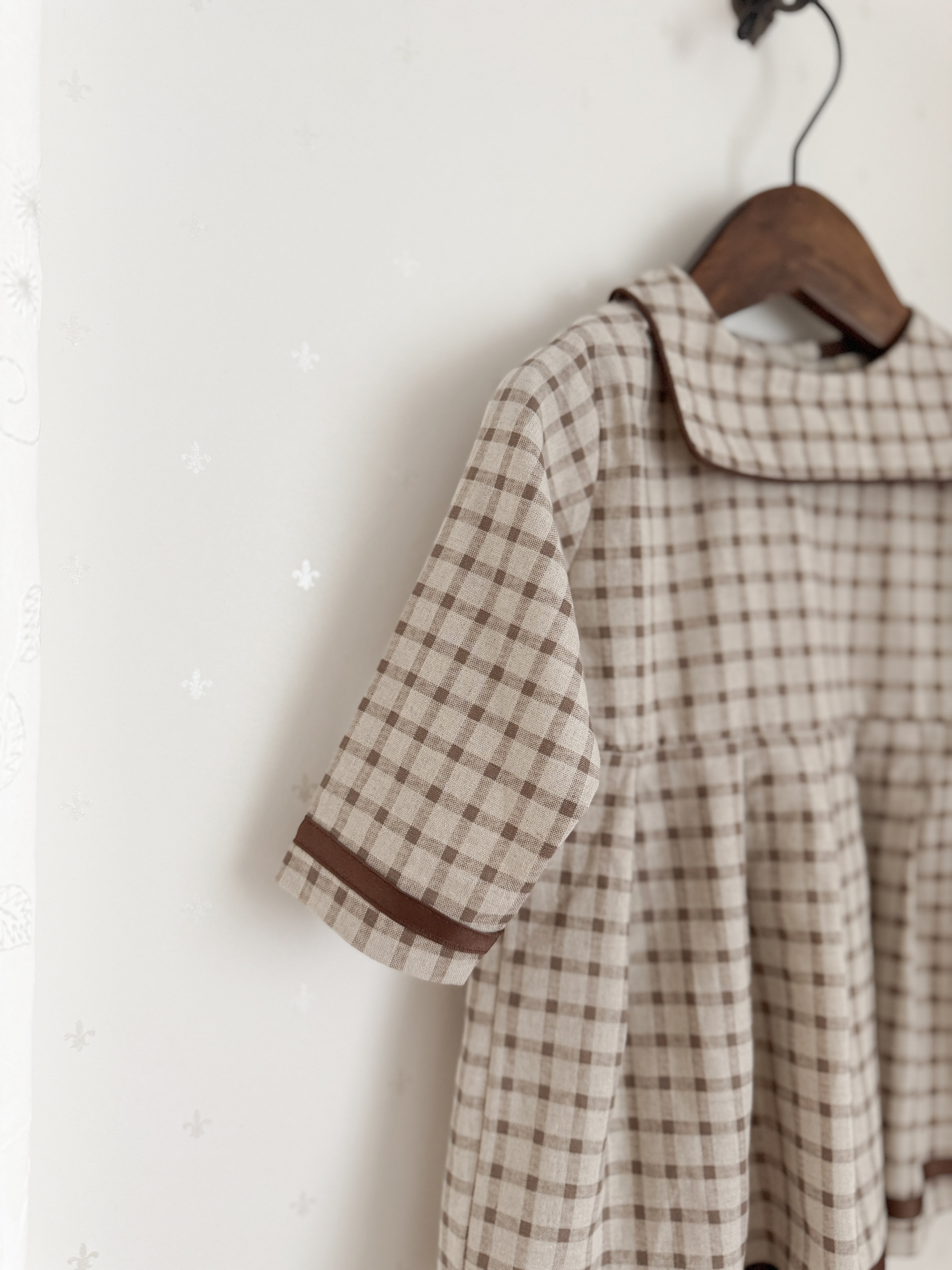 Brunette check one-piece (kids)