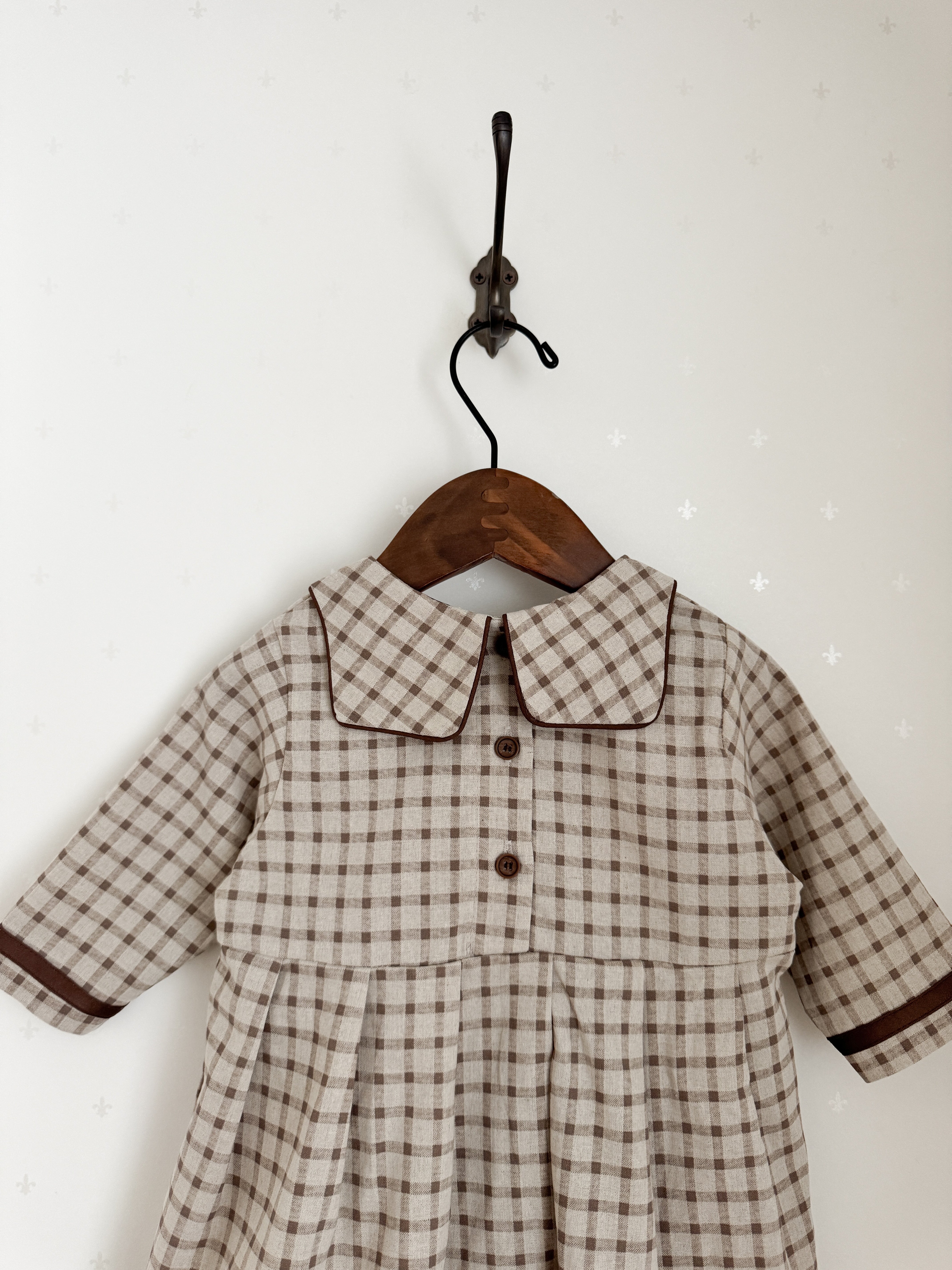 Brunette check one-piece (kids)
