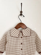 Brunette check set up