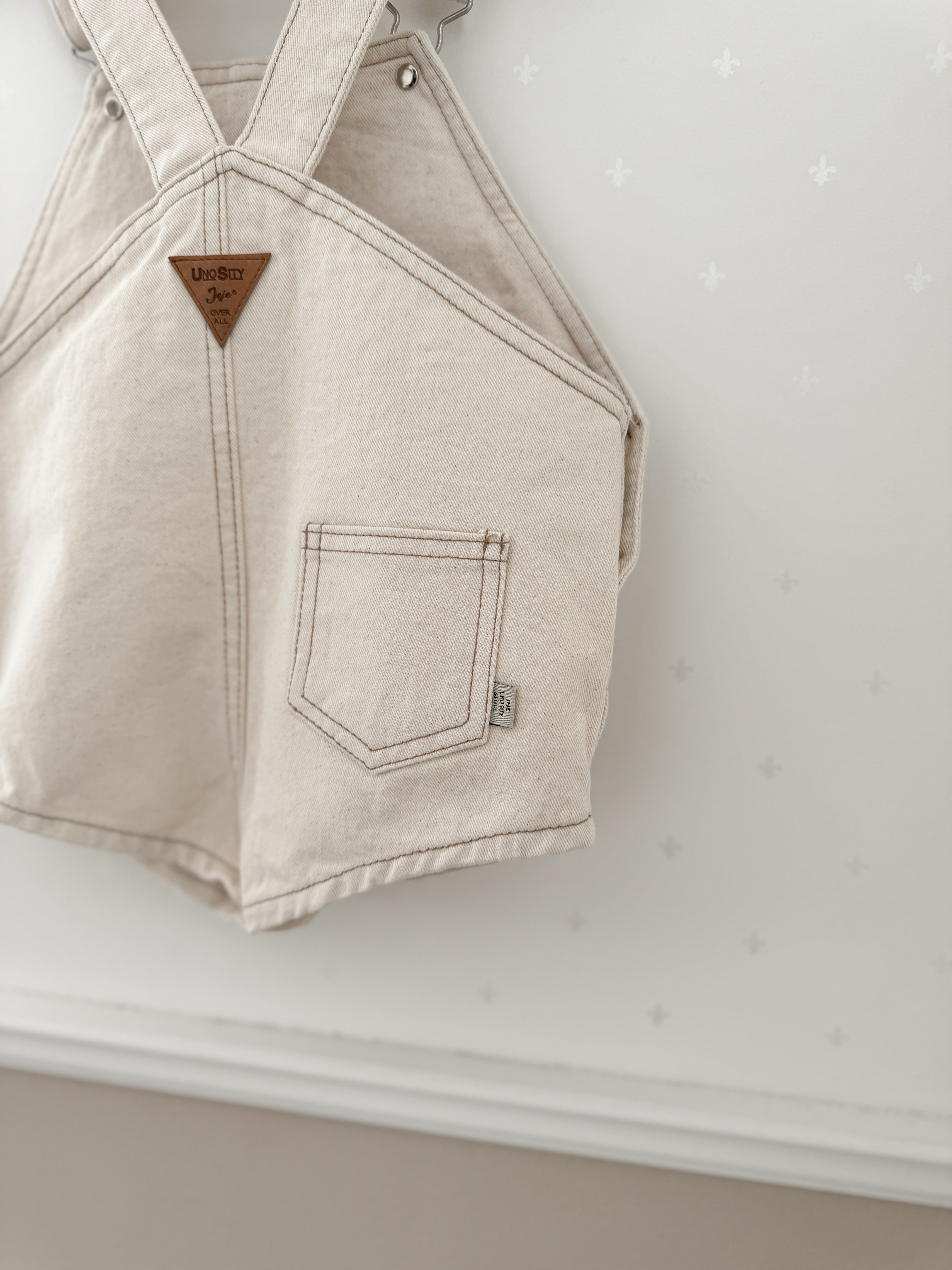 Cotton berry short overall (baby)