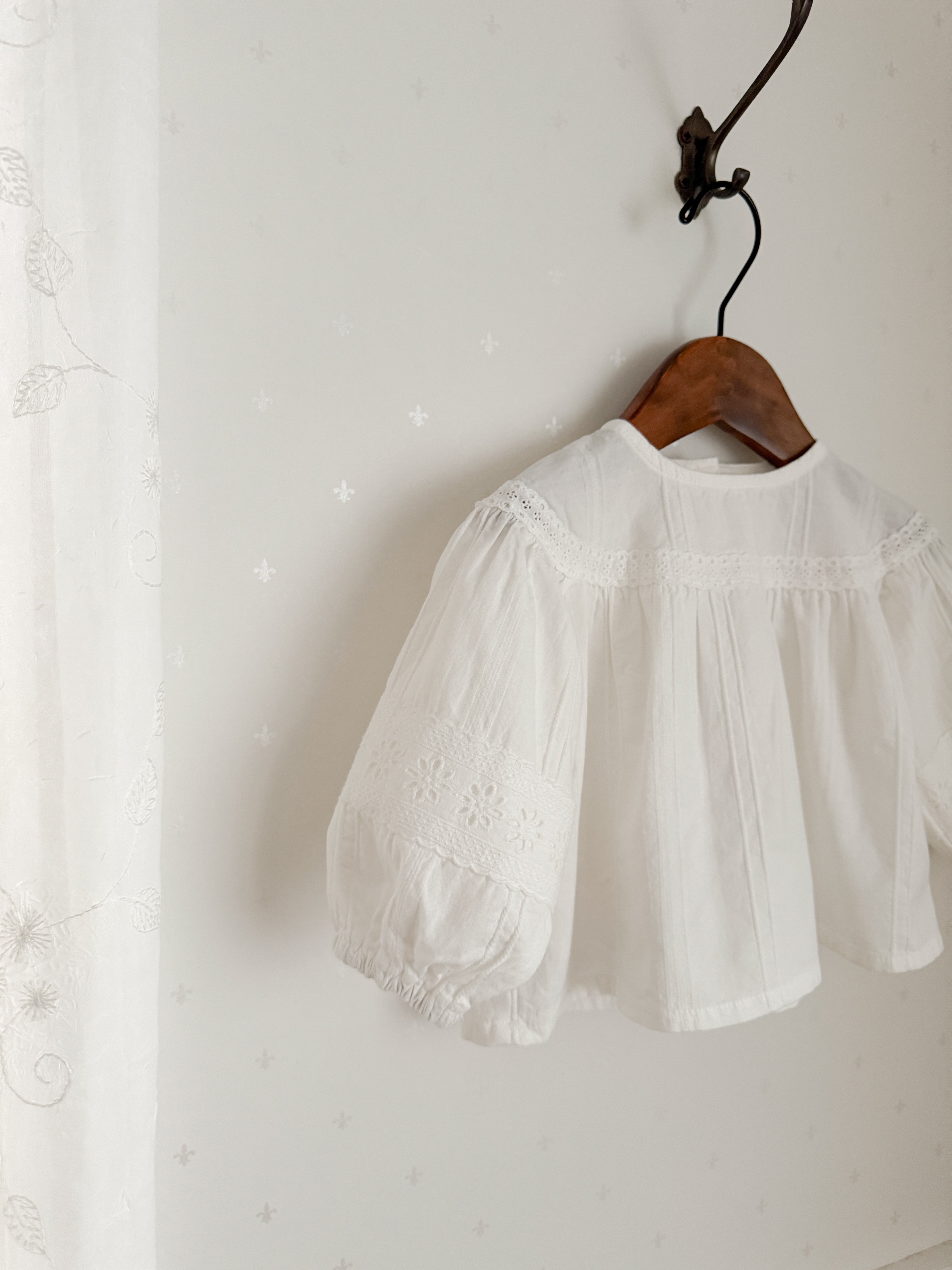 Shirring smock blouse