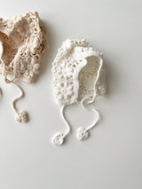 Handmade knit bonnet