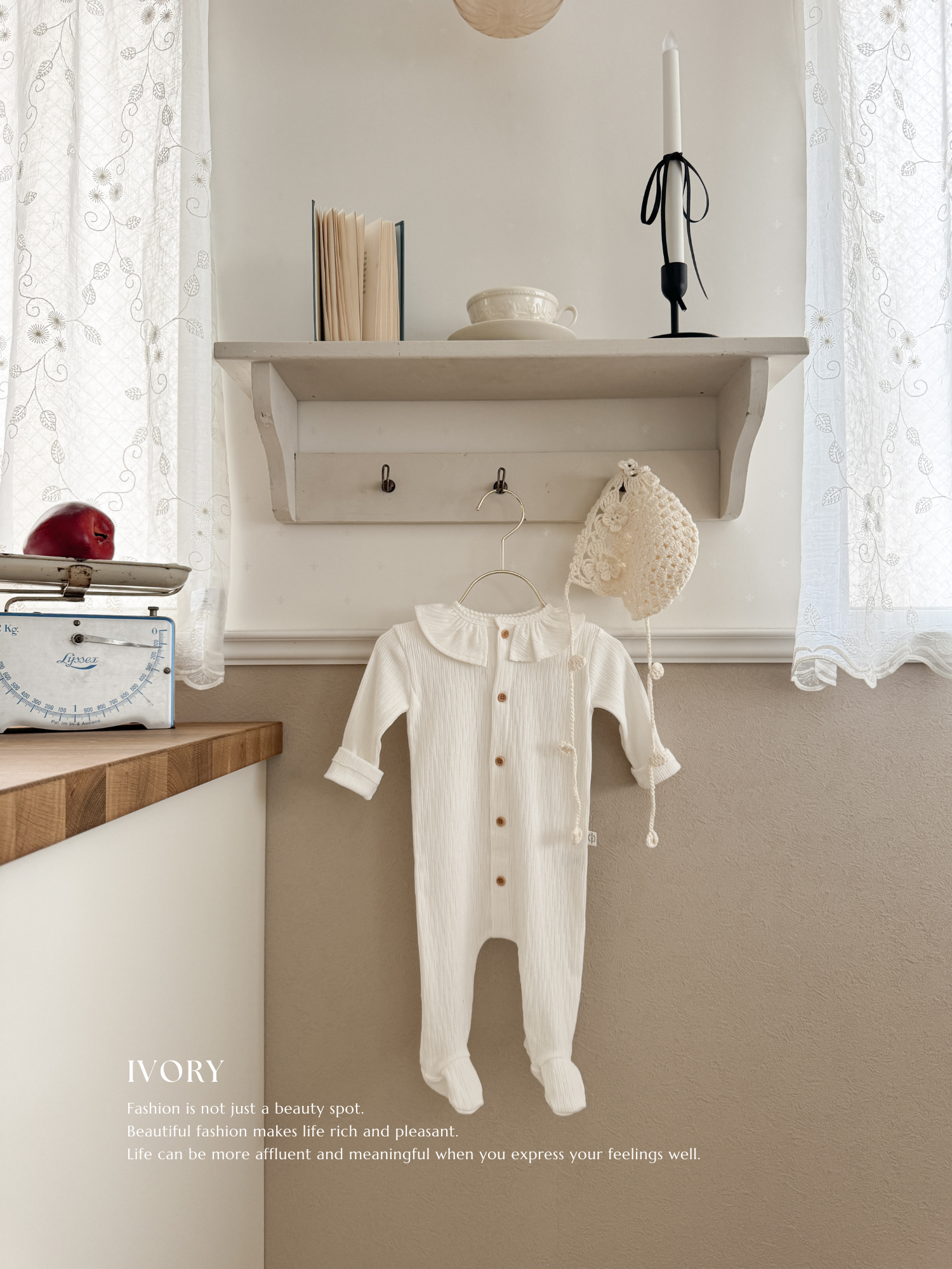Keuri frill newborn suit