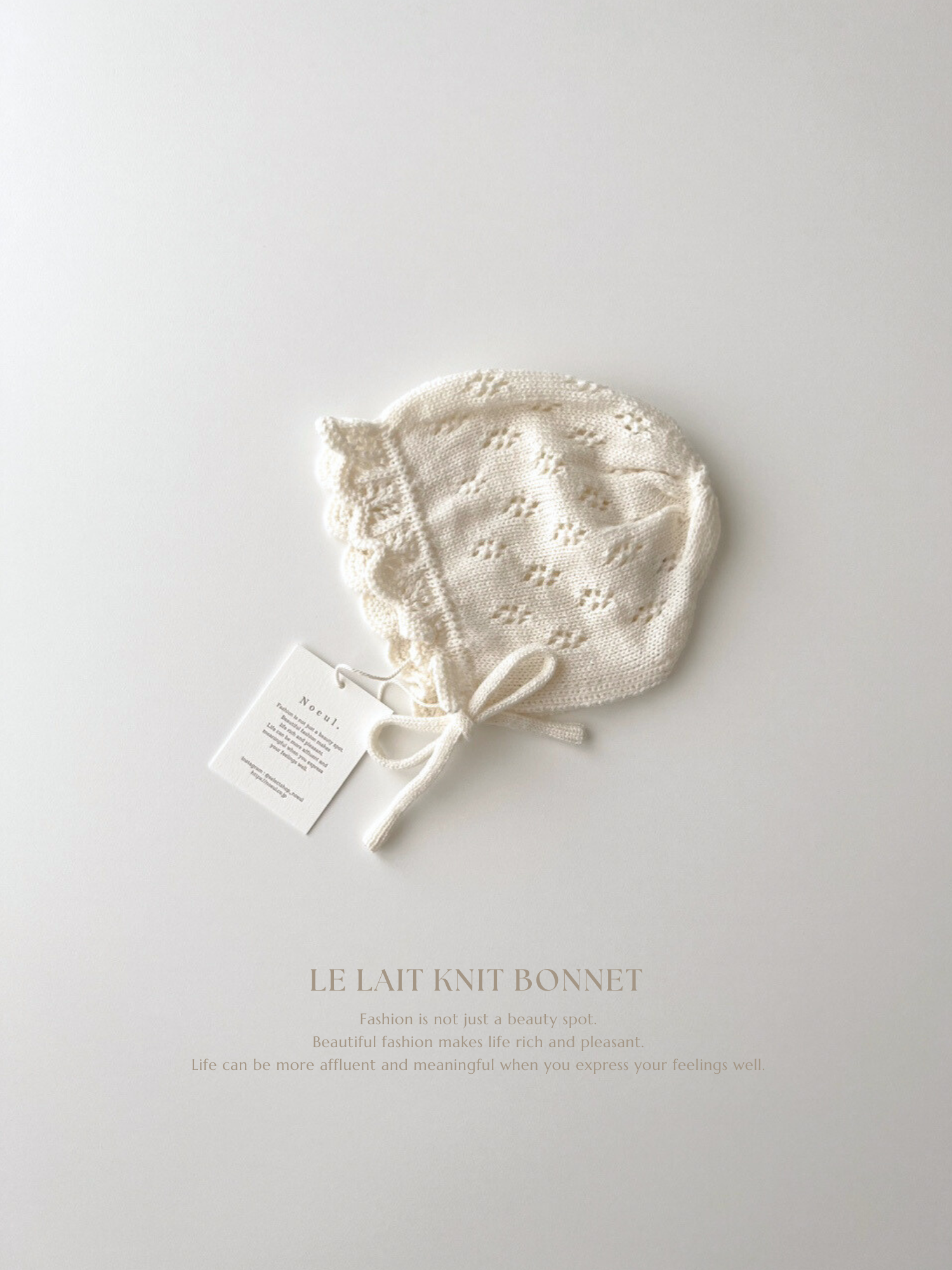 Le lait knit bonnet