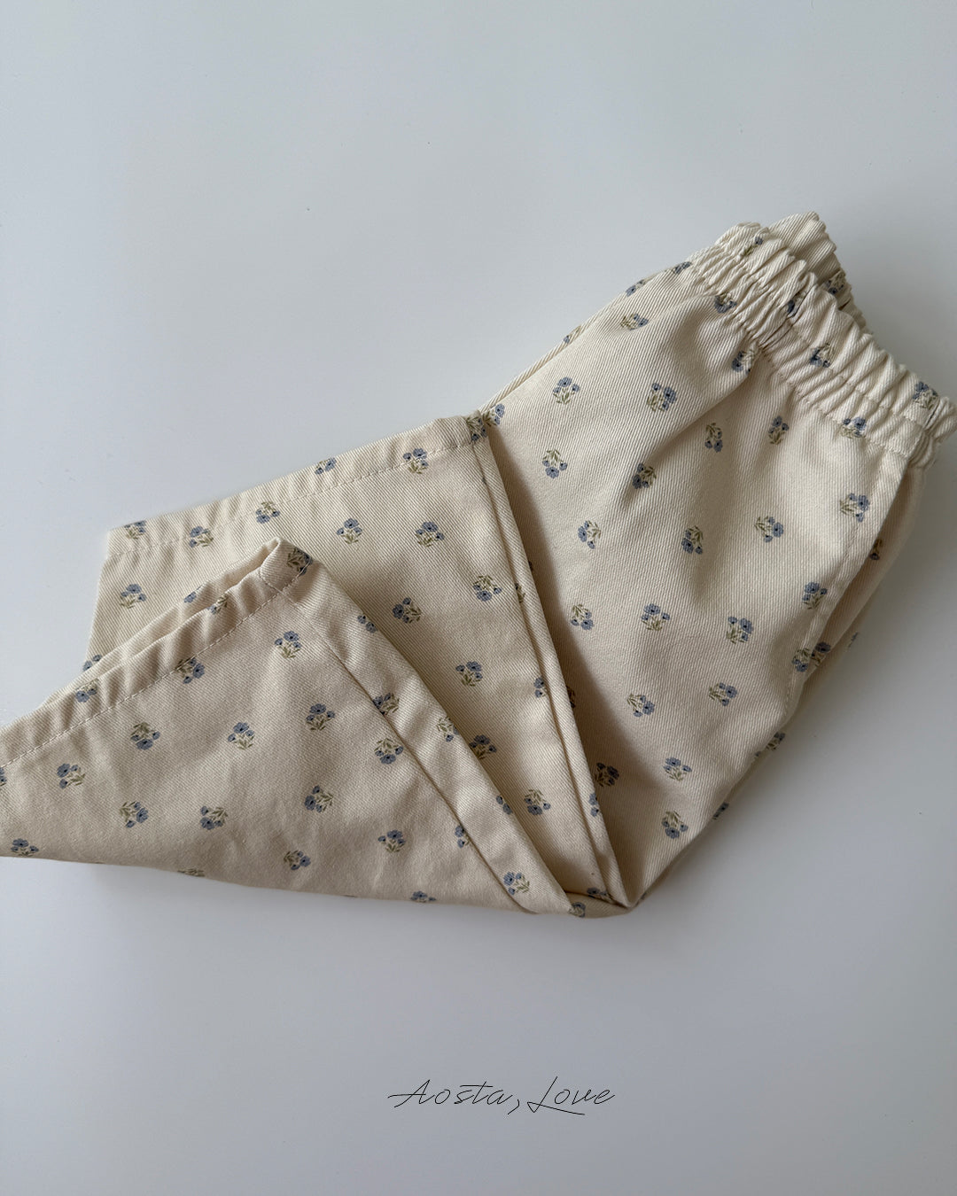 ［Aosta］Love Flower Pants
