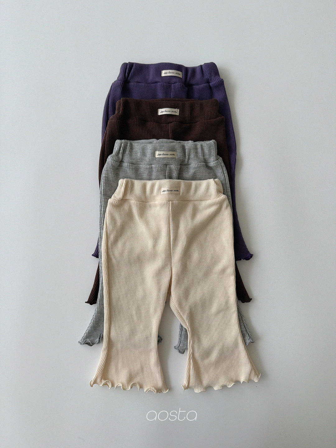 ［Aosta］Jelly Waffle Pants