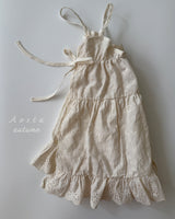 ［Aosta］Lace Cotton Open Dress