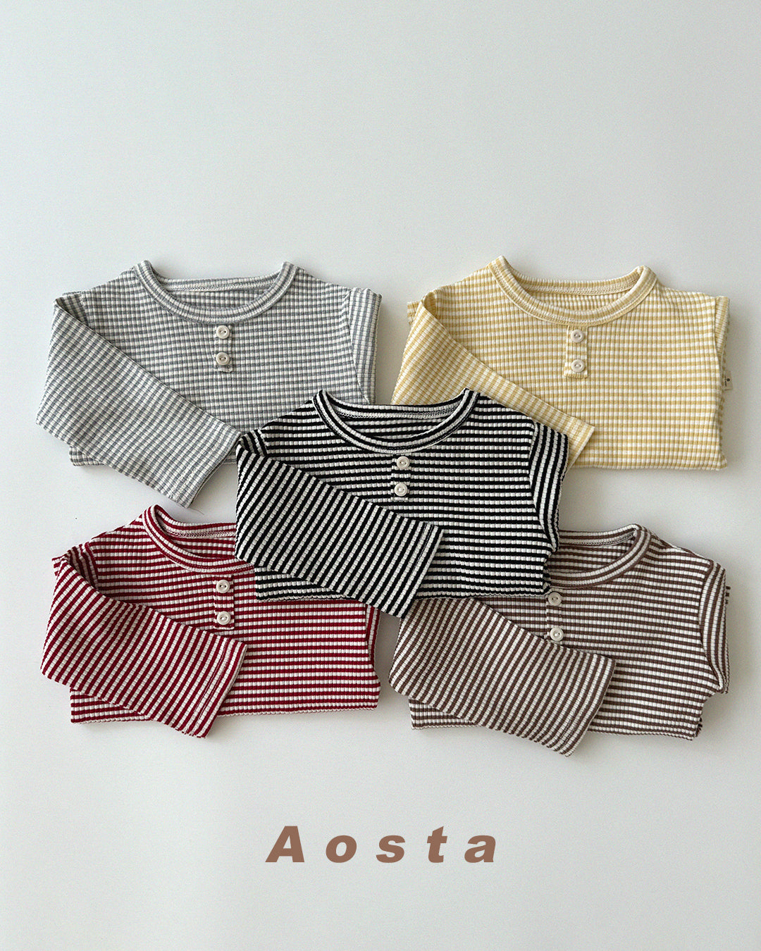 ［Aosta］Cookie Stripe Tee
