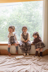 ［OREN］Noirjette check bloomer skirt