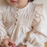 ［OREN］Miel smocking rompers