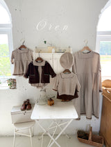 ［OREN］Brunette check one-piece (kids)