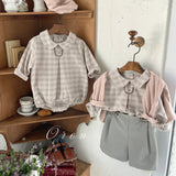 ［OREN］Leandre check rompers