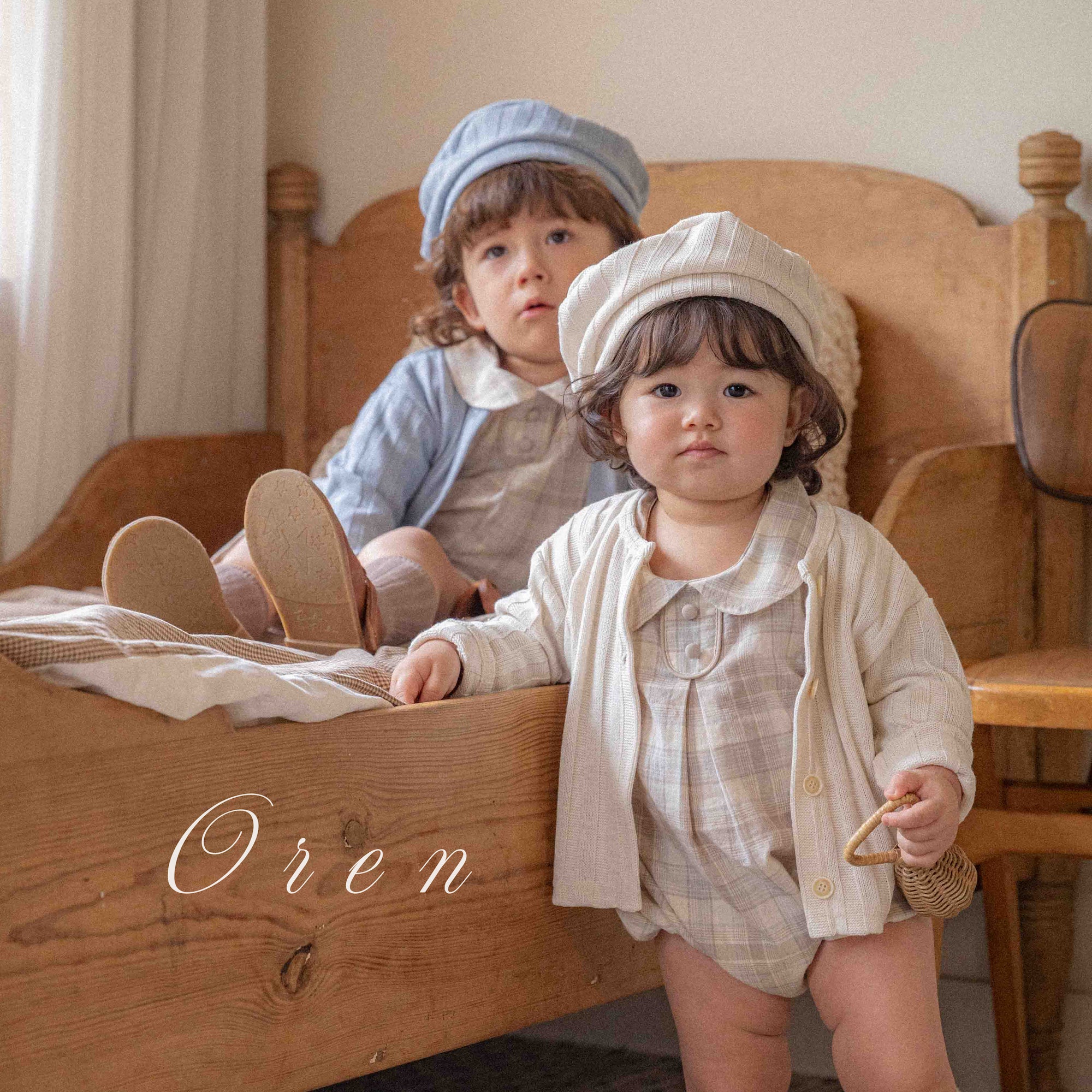 ［OREN］Allo cardigan & beret set