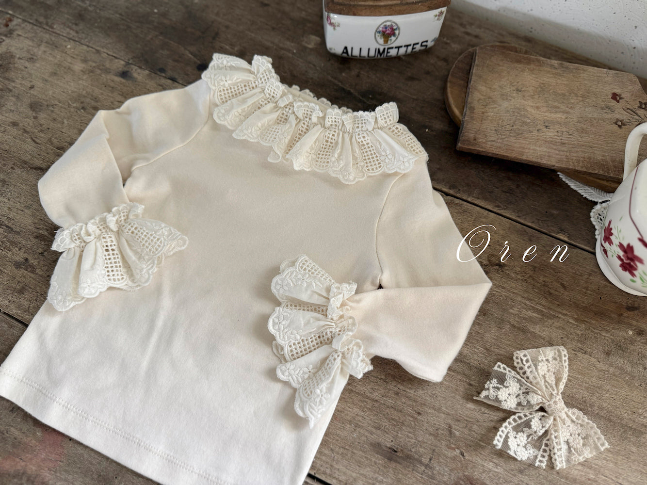 ［OREN］Ciel lace tops