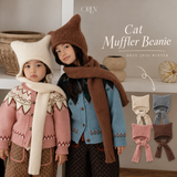 [OREN] Cat muffler beanie