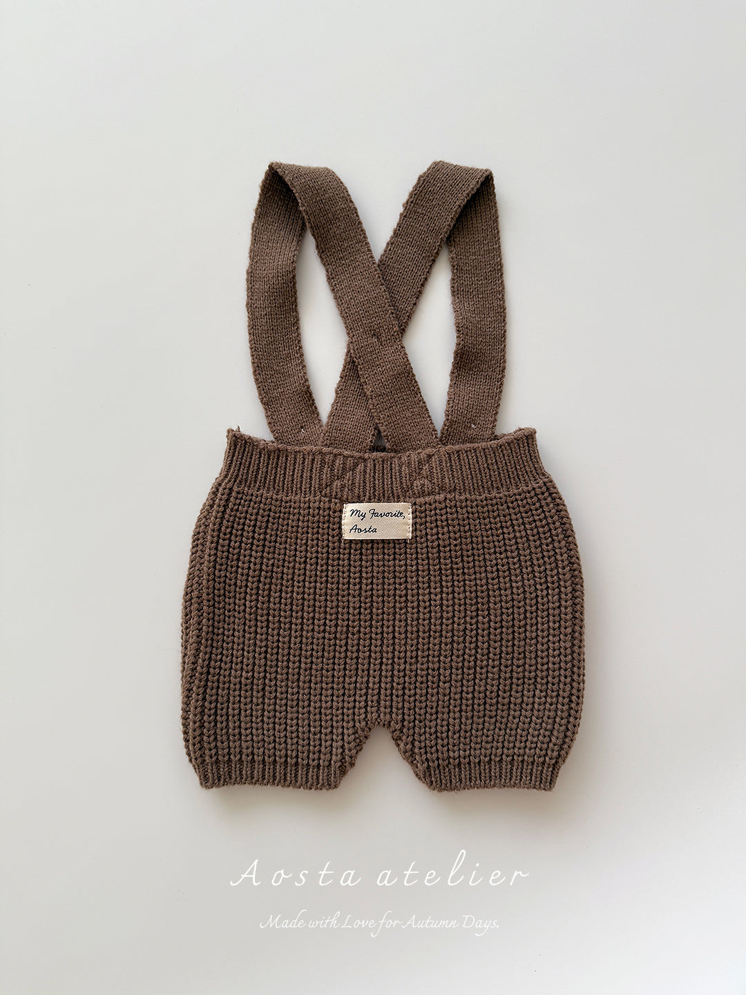 ［Aosta］Knit overalls