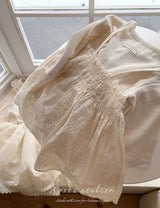［Aosta］Lace leaf one-piece