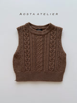 ［Aosta］Knit vest