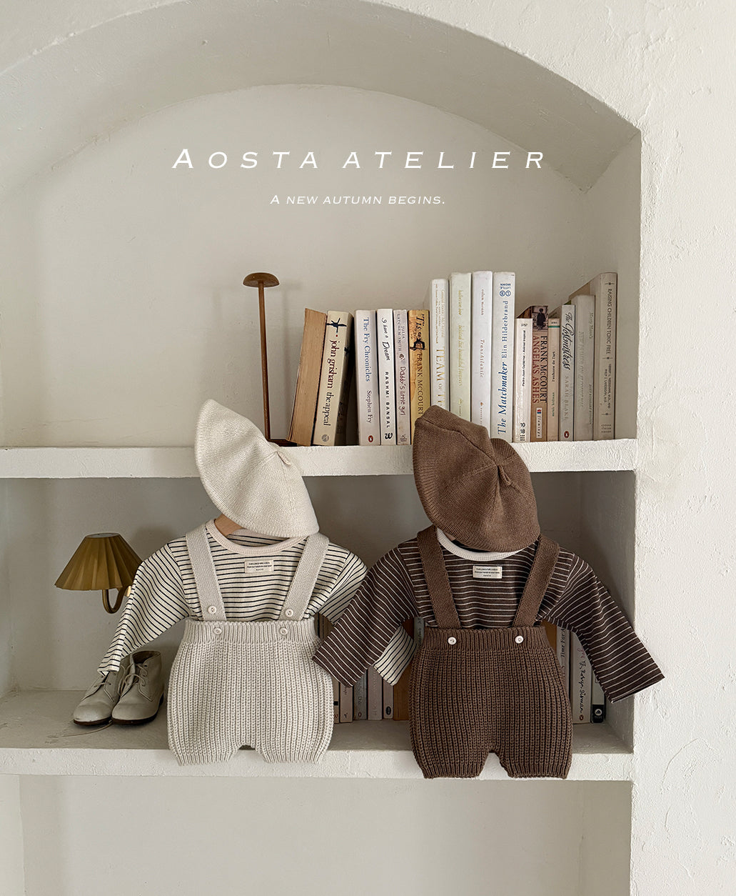 ［Aosta］Knit overalls