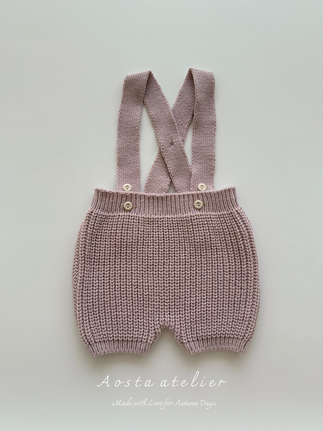 ［Aosta］Knit overalls