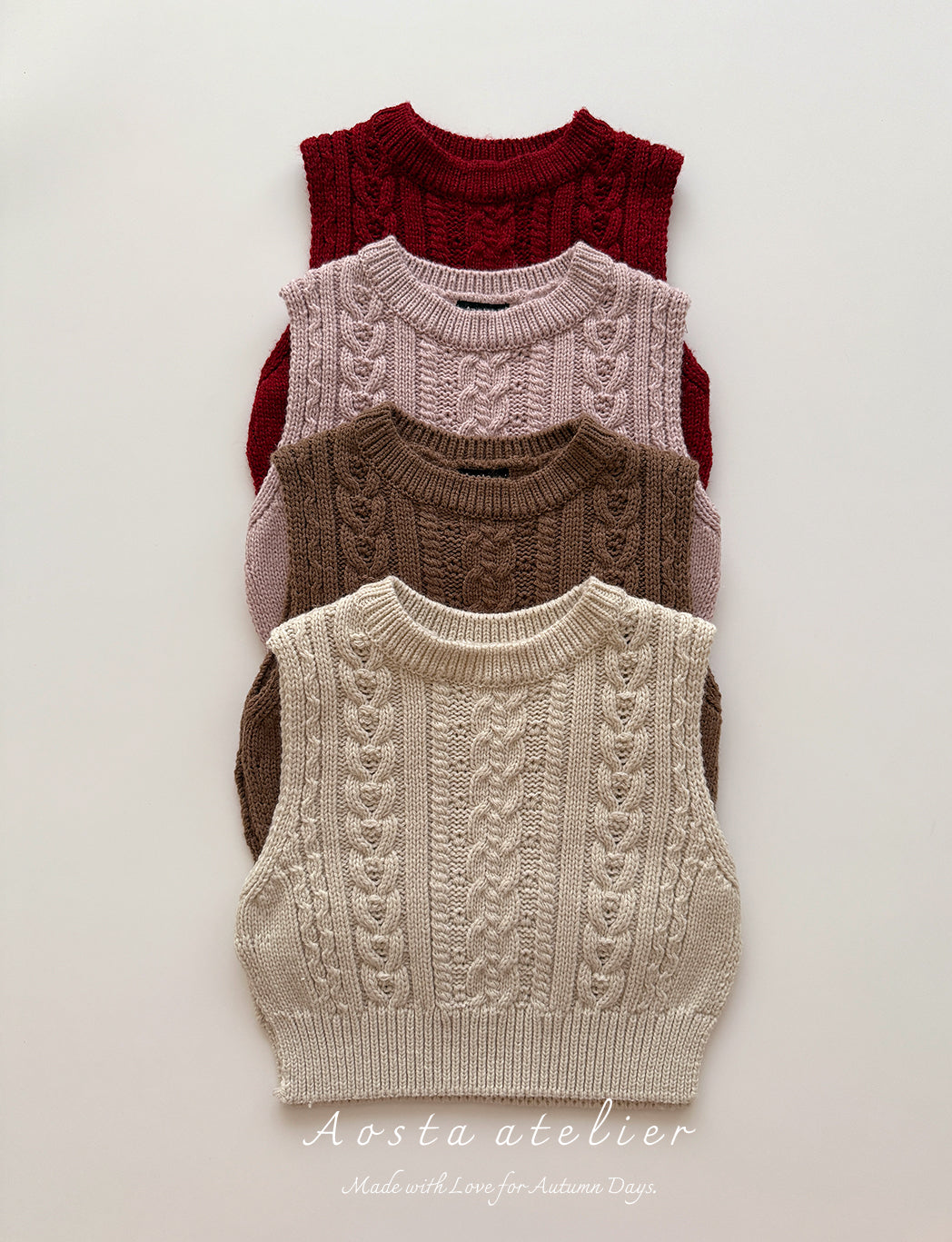 ［Aosta］Knit vest