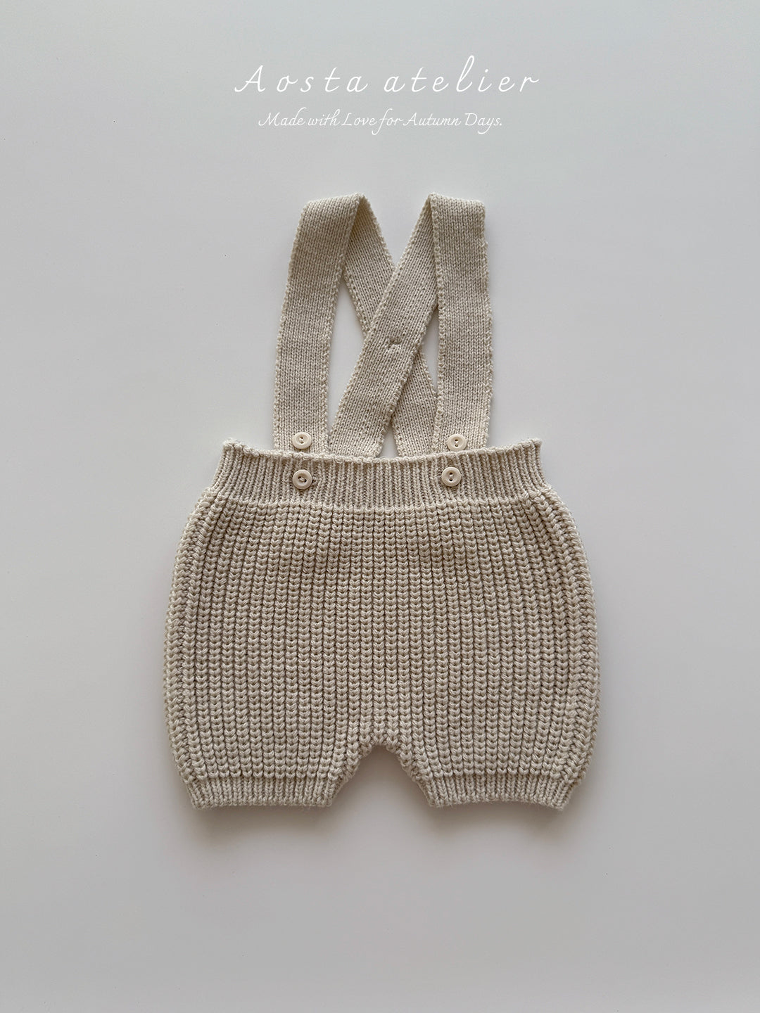 ［Aosta］Knit overalls