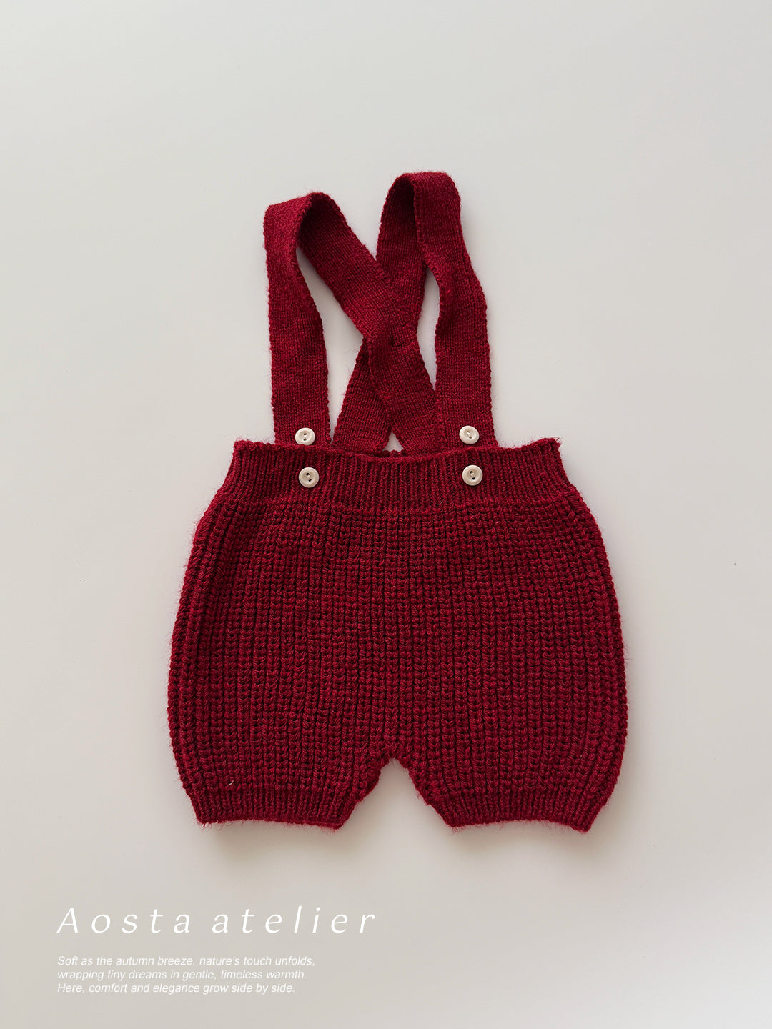 ［Aosta］Knit overalls