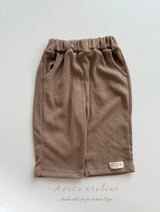 ［Aosta］Mellow rib pants