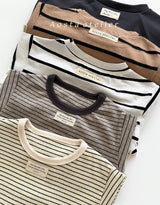 ［Aosta］Signature stripe T