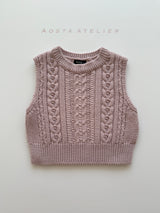 ［Aosta］Knit vest