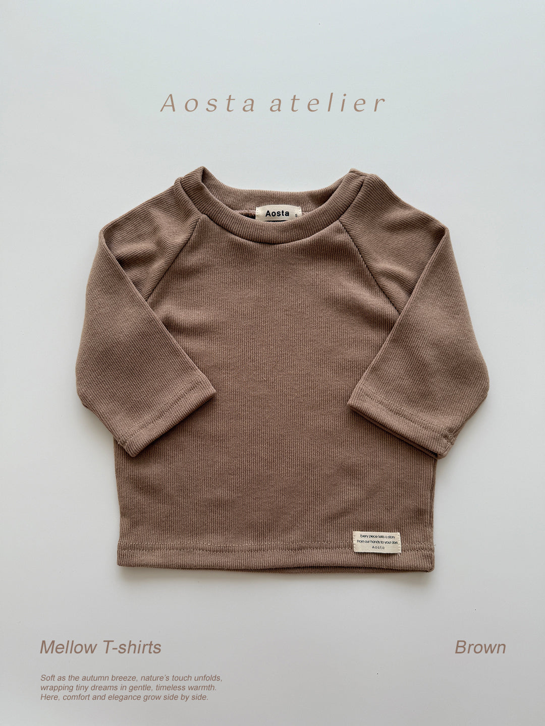 ［Aosta］Mellow rib T