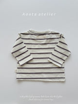 ［Aosta］Signature stripe T