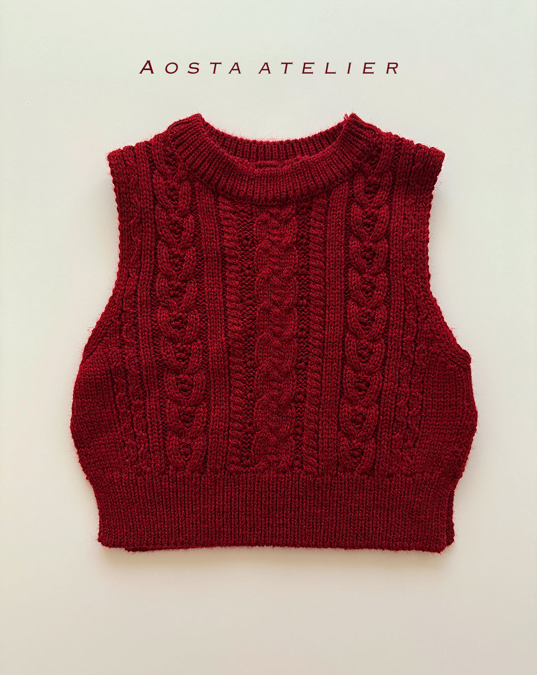 ［Aosta］Knit vest