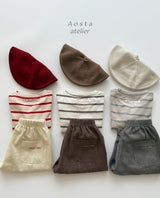 ［Aosta］Signature stripe T