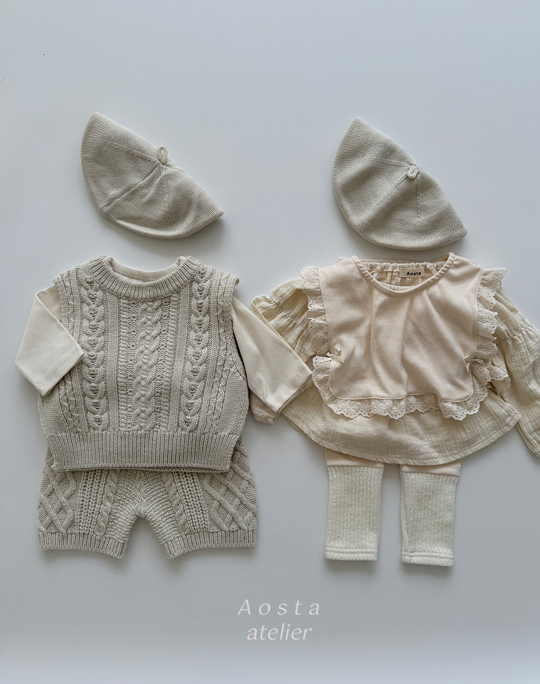 ［Aosta］Knit pants