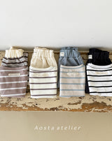 ［Aosta］Signature stripe T
