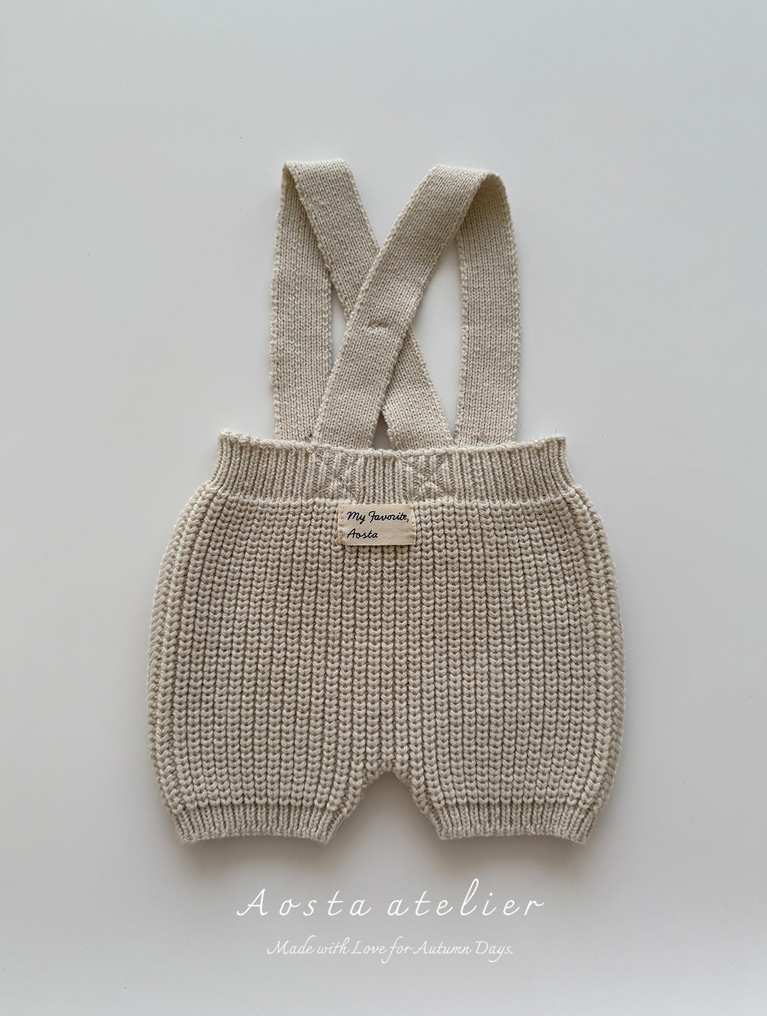 ［Aosta］Knit overalls