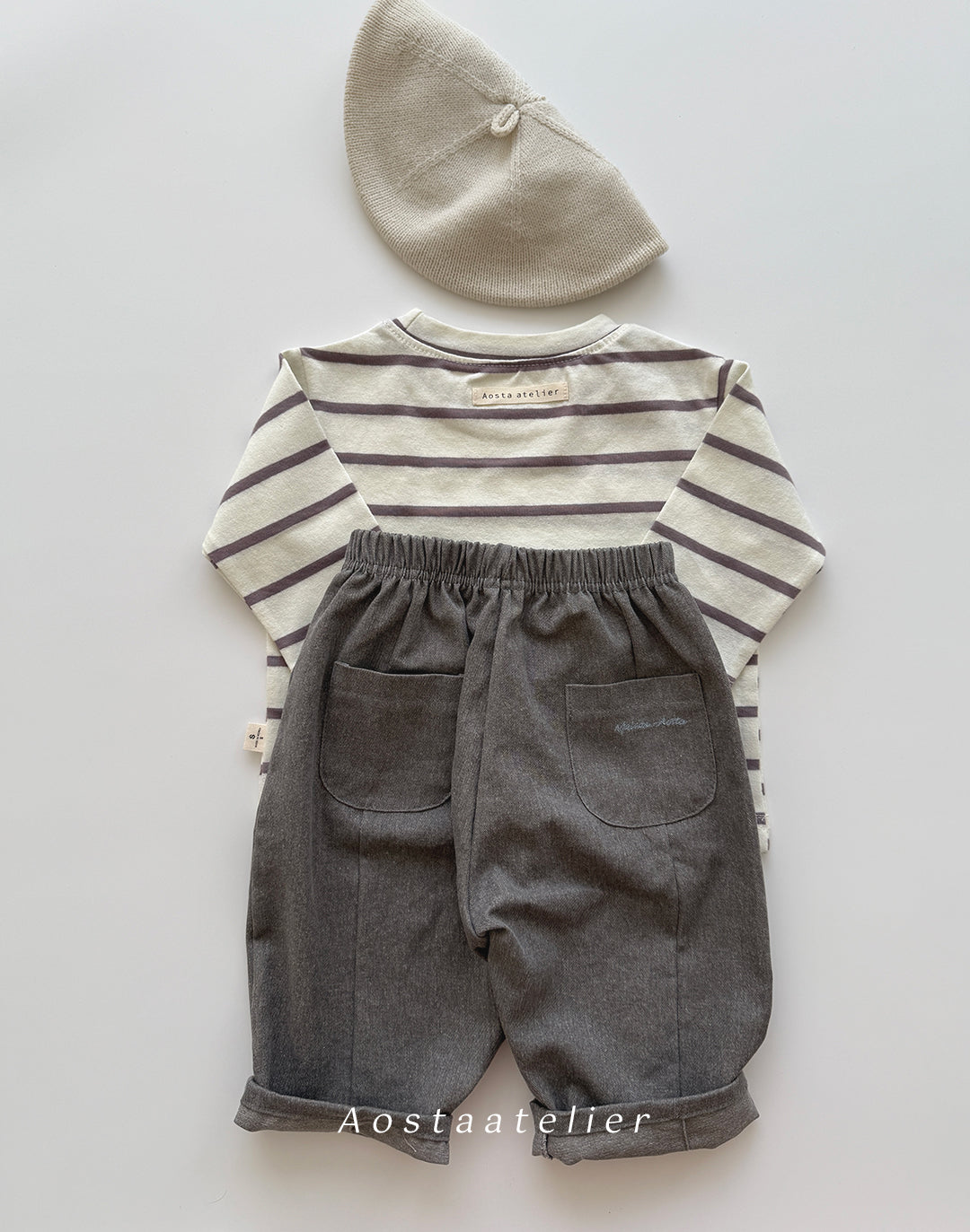 ［Aosta］Signature stripe T