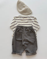 ［Aosta］Signature stripe T