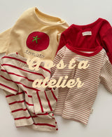 ［Aosta］Signature stripe T
