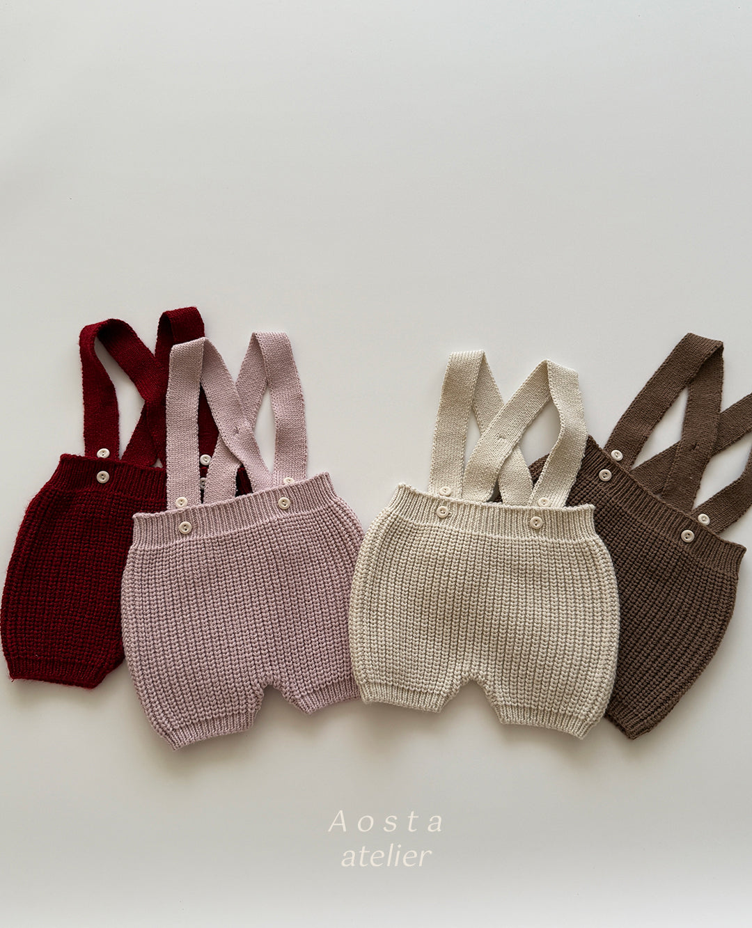 ［Aosta］Knit overalls