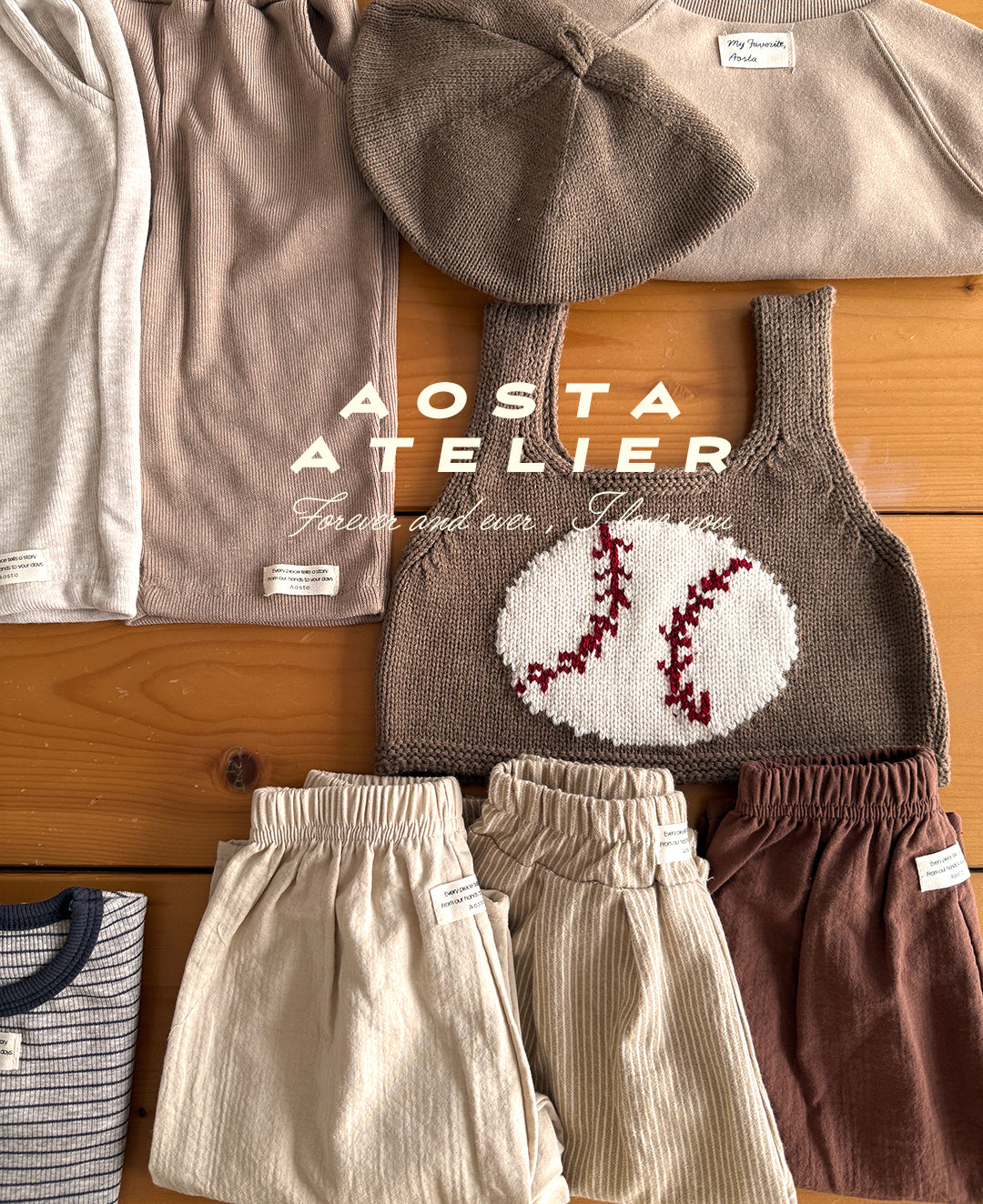 ［Aosta］Knit beret