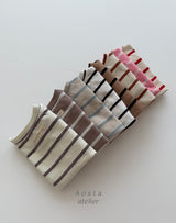 ［Aosta］Signature stripe T