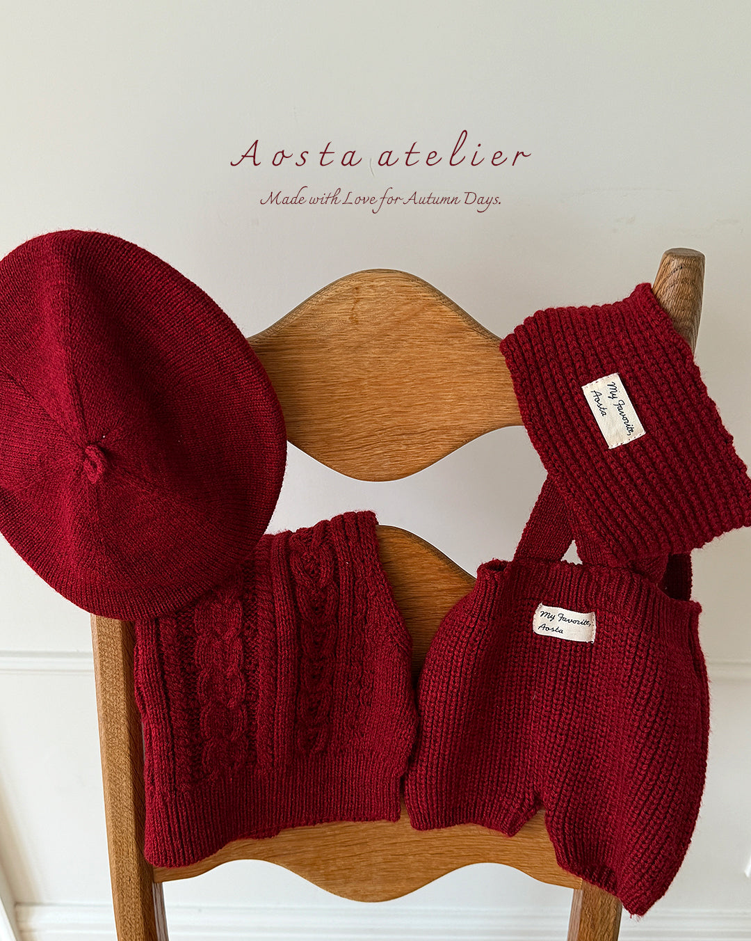 ［Aosta］Knit vest